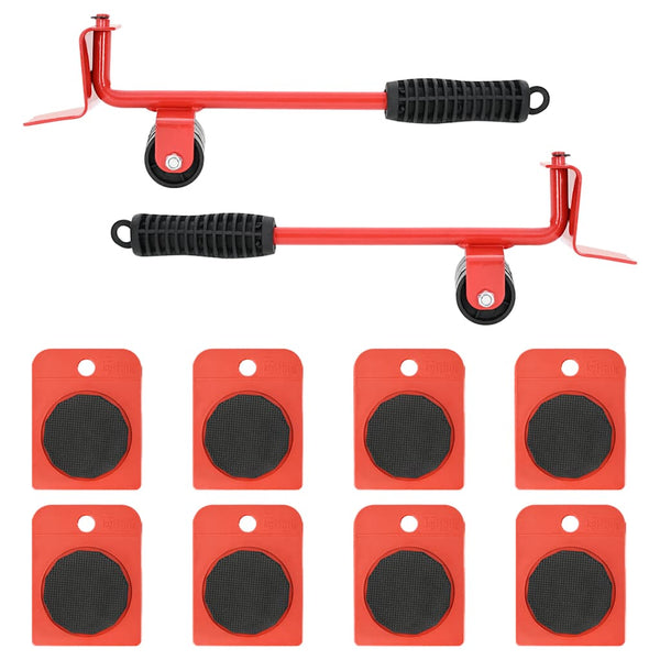 Möbelrollen mit Hebern, 8er Set, 150 kg