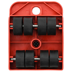 Möbelrollen mit Hebern, 8er Set, 150 kg
