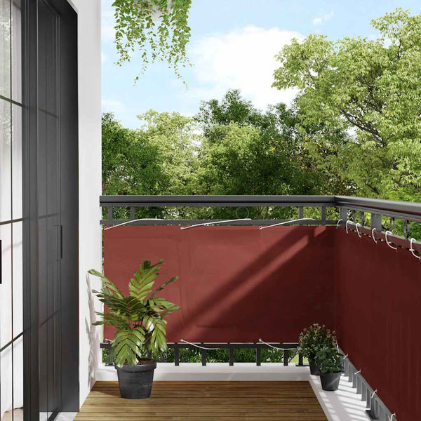 Balkon Sichtschutz Terrakotta 75x700cm