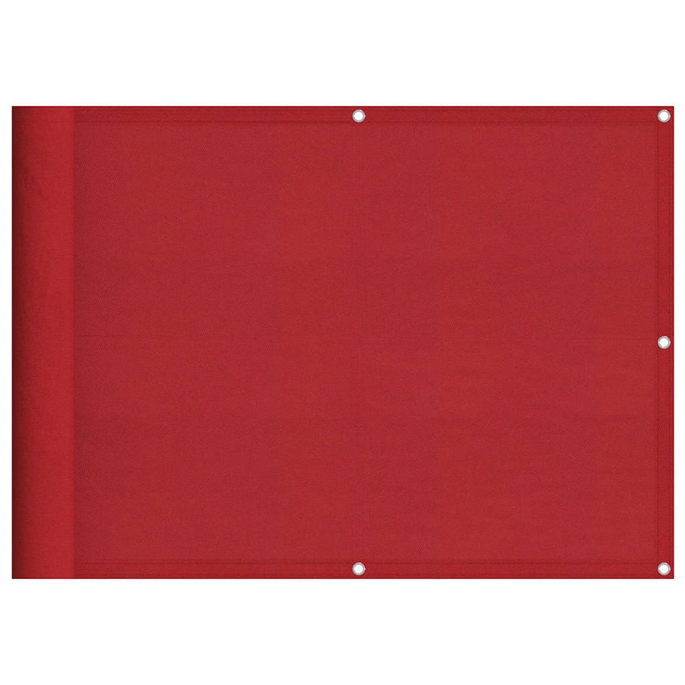 Roter Balkon-Sichtschutz 75x800 cm