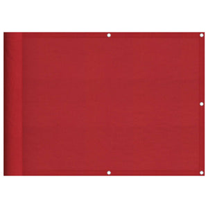 Roter Balkon-Sichtschutz 75x800 cm