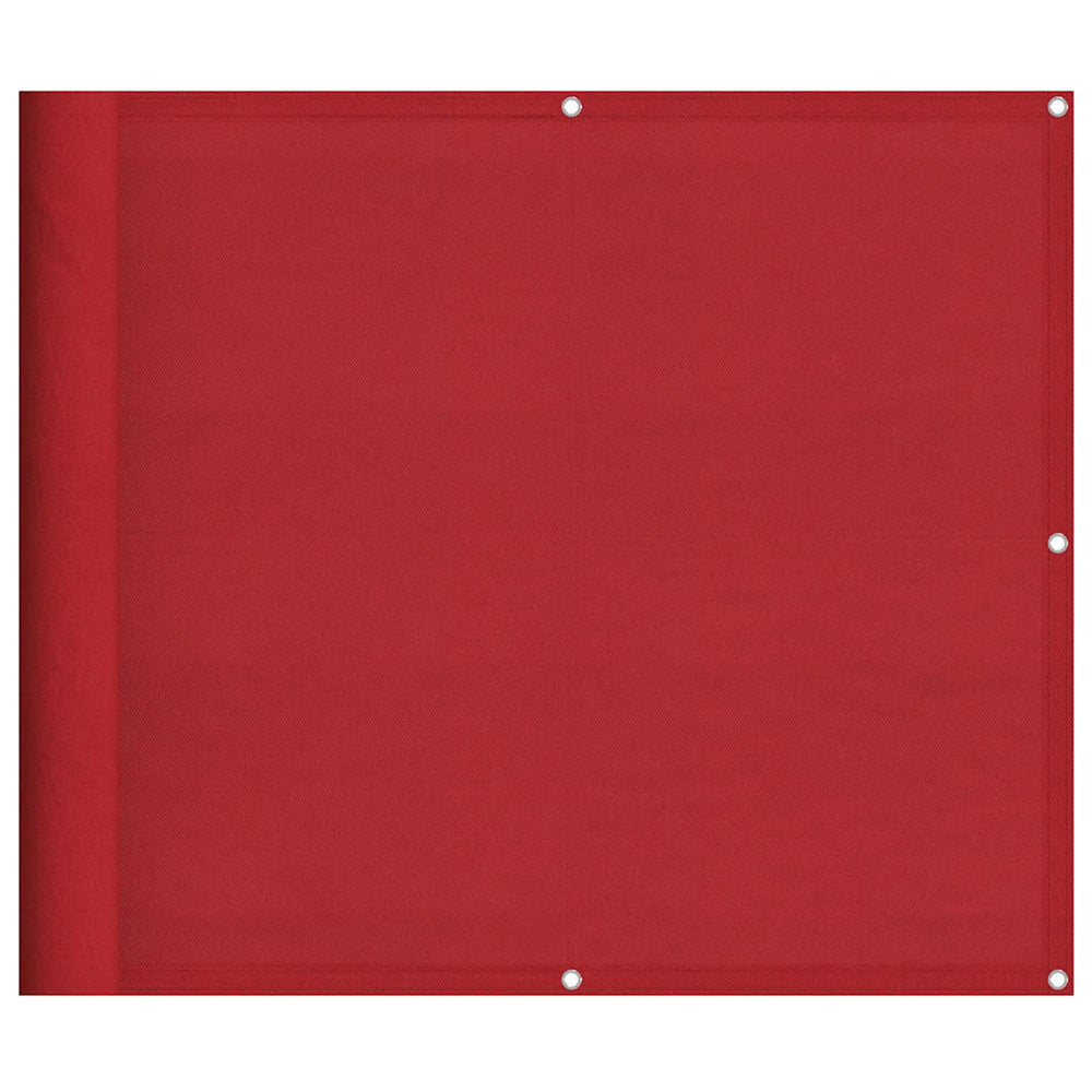 Roter Balkon Sichtschutz 90x700 cm