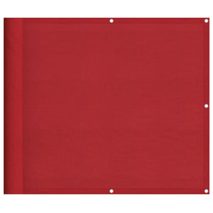 Roter Balkon Sichtschutz 90x700 cm