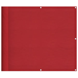 Roter Balkon Sichtschutz 90x800 cm