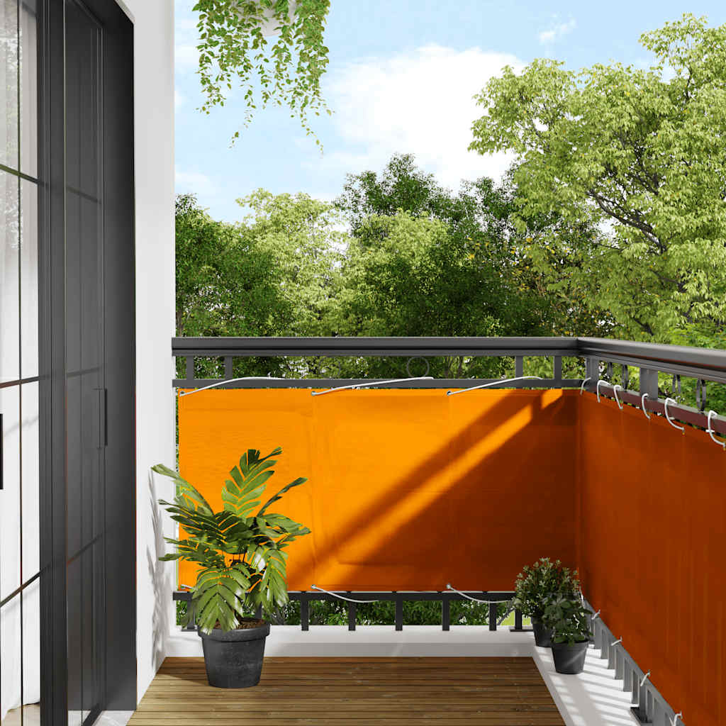Oranger Balkon Sichtschutz 75x1000cm