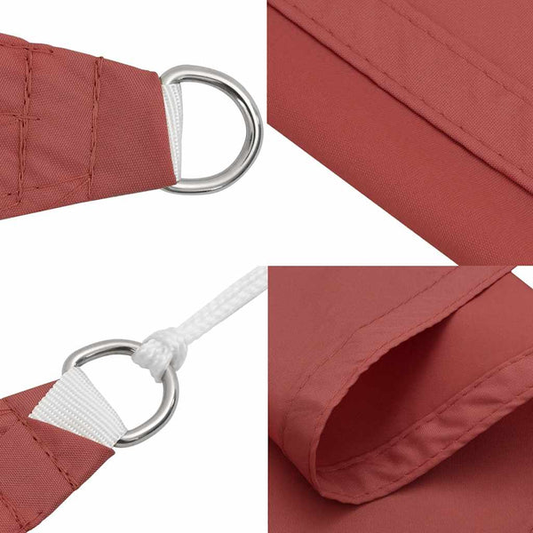 Terrakotta Sonnensegel 2x2x2m Polyester