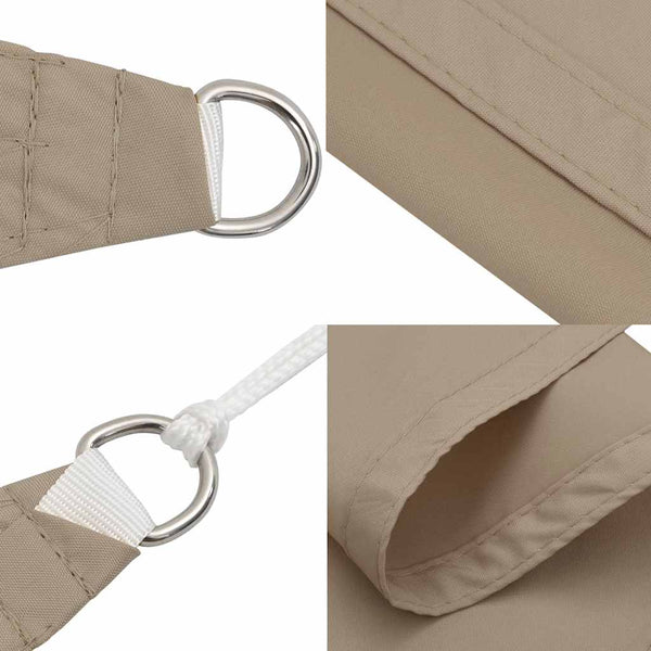Sonnensegel Taupe 2x2x2 m Polyester