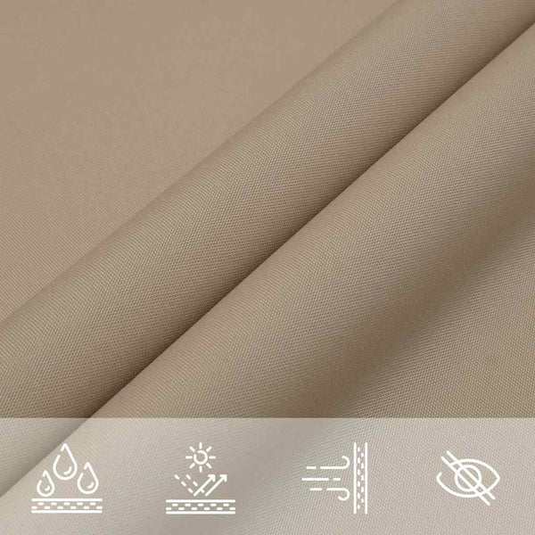 Sonnensegel Taupe 2x2x2 m Polyester