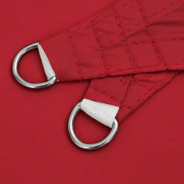 Rotes Sonnensegel 2x2x2 m Polyester Oxford