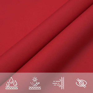 Rotes Sonnensegel 2x2x2 m Polyester Oxford
