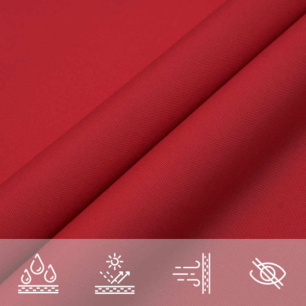 Rotes Sonnensegel 2x2x2 m Polyester Oxford