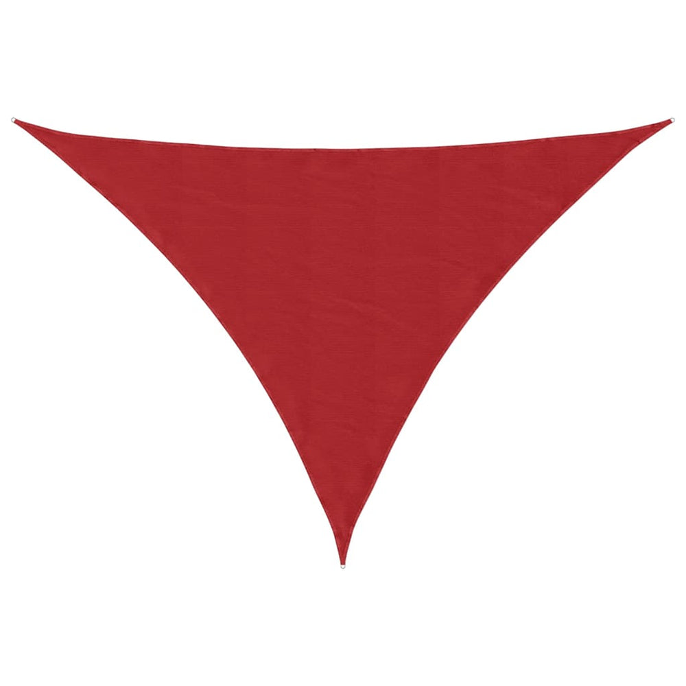 Rotes Sonnensegel 7x5x5 m aus Polyester