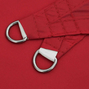 Rotes Sonnensegel 7x5x5 m aus Polyester
