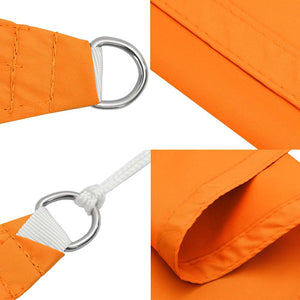 Orange Sonnensegel 2x2x2 m Polyester