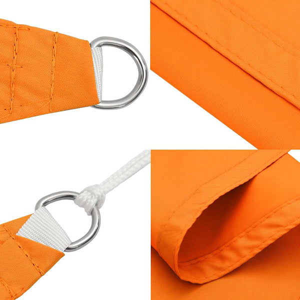 Orange Sonnensegel 2x2x2 m Polyester