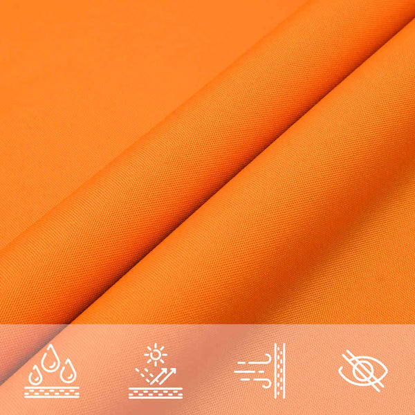 Orange Sonnensegel 2x2x2 m Polyester