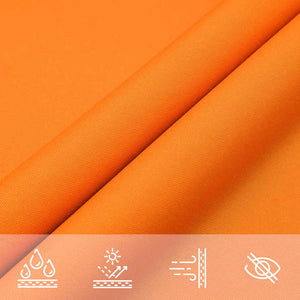 Orange Sonnensegel 7x5x5m Oxford Polyester