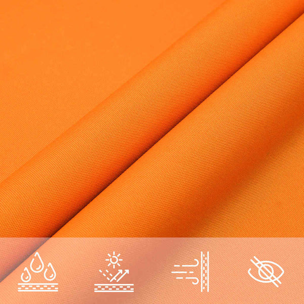 Orange Sonnensegel 7x5x5m Oxford Polyester