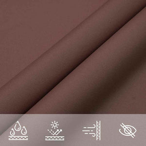Braun Sonnensegel 2x2x2 m Polyester Oxford