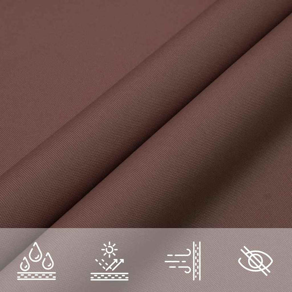 Braun Sonnensegel 2x2x2 m Polyester Oxford