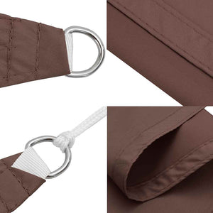 Braunes Sonnensegel 7x5x5 m Polyester Oxford