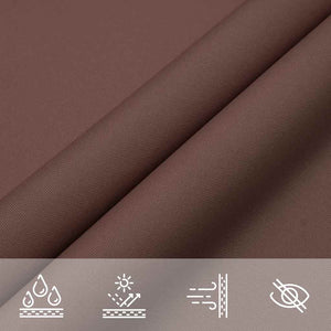 Braunes Sonnensegel 7x5x5 m Polyester Oxford