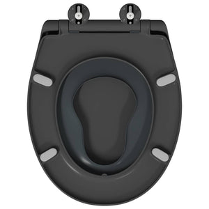 Anthrazit Toilettensitz Duroplast 47x37 cm