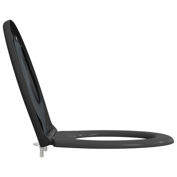 Anthrazit Toilettensitz Duroplast 47x37 cm