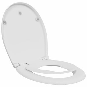 Weißer Toilettensitz Duroplast 47x37 cm
