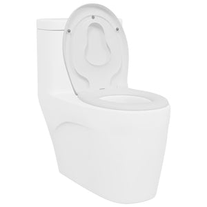 Weißer Toilettensitz Duroplast 47x37 cm