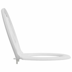 Weißer Toilettensitz Duroplast 47x37 cm