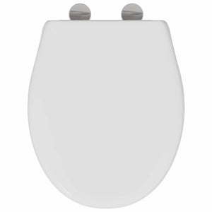 Weißer Toilettensitz Duroplast 47x37 cm