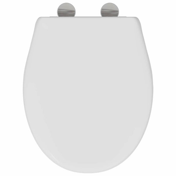 Weißer Toilettensitz Duroplast 47x37 cm