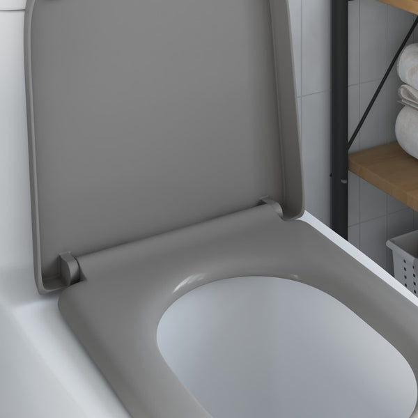 Grauer Toilettensitz Duroplast