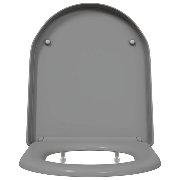Grauer Toilettensitz Duroplast