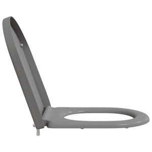 Grauer Toilettensitz Duroplast
