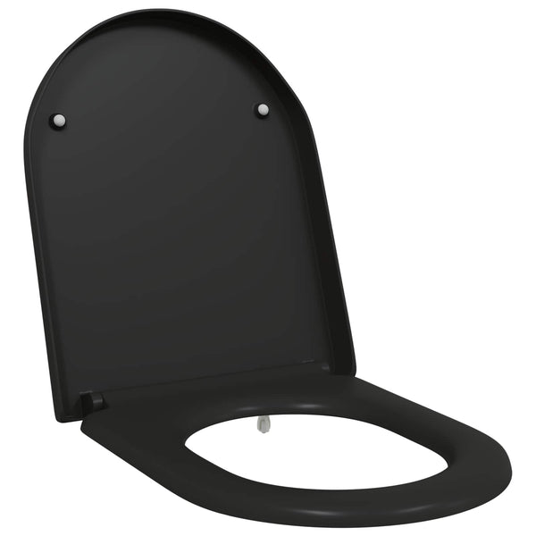 Schwarzer Toilettensitz Duroplast