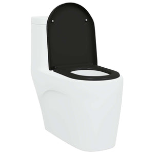 Schwarzer Toilettensitz Duroplast
