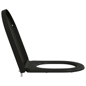 Schwarzer Toilettensitz Duroplast