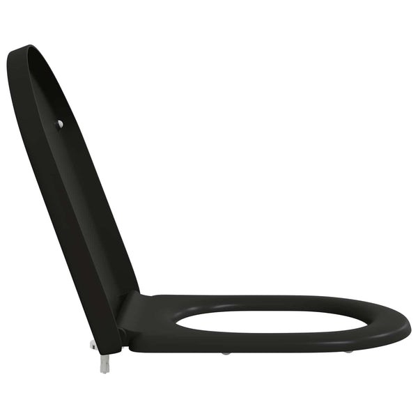Schwarzer Toilettensitz Duroplast