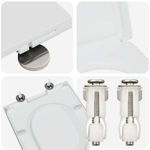 Toilettensitz Weiß Duroplast 49x36 cm