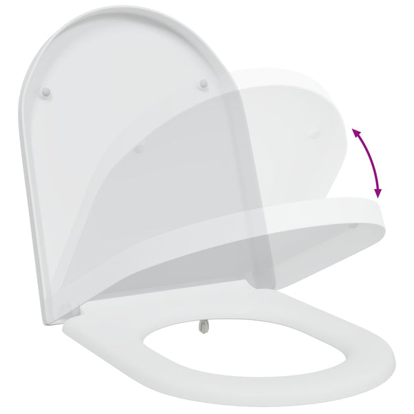 Toilettensitz Weiß Duroplast 49x36 cm