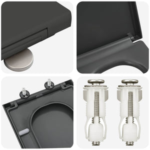 Anthrazit Toilettensitz Duroplast