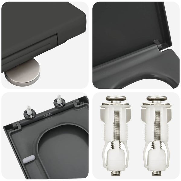 Anthrazit Toilettensitz Duroplast