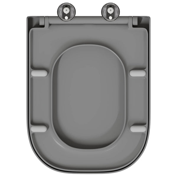 Toilettensitz Grau Duroplast