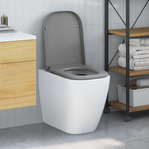 Toilettensitz Grau Duroplast