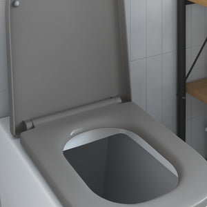Toilettensitz Grau Duroplast