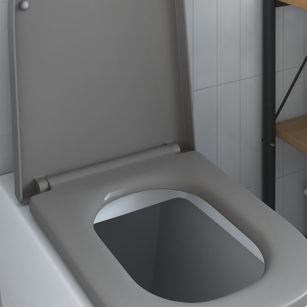 Toilettensitz Grau Duroplast