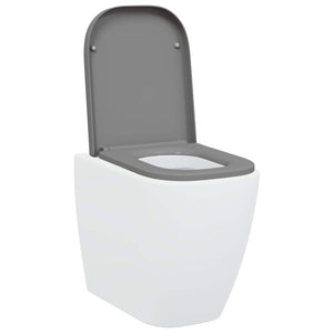 Toilettensitz Grau Duroplast