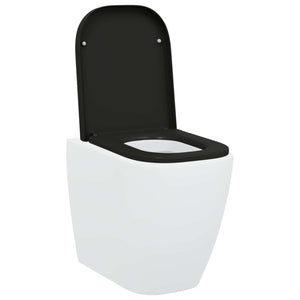 Schwarzer Toilettensitz Duroplast